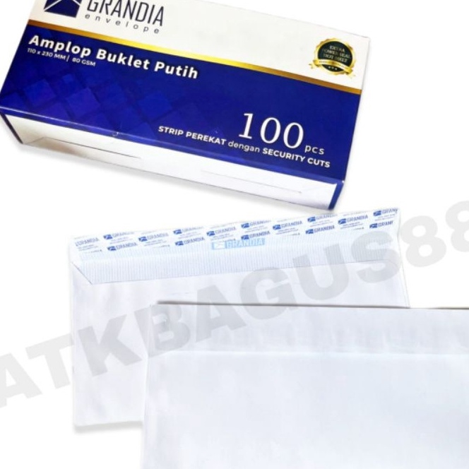 

Wah 1 Pcs Amplop Putih Grandia 9 Ukuran 11 x 23 MM Booklet 8 Gsm EnvelopeAmplop Undangan PutihAmplop Kondangan