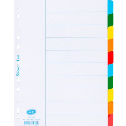 

Eksklusif Bantex Divider Pembatas Binder Ordner A4 1 Lembar Index Warna 625