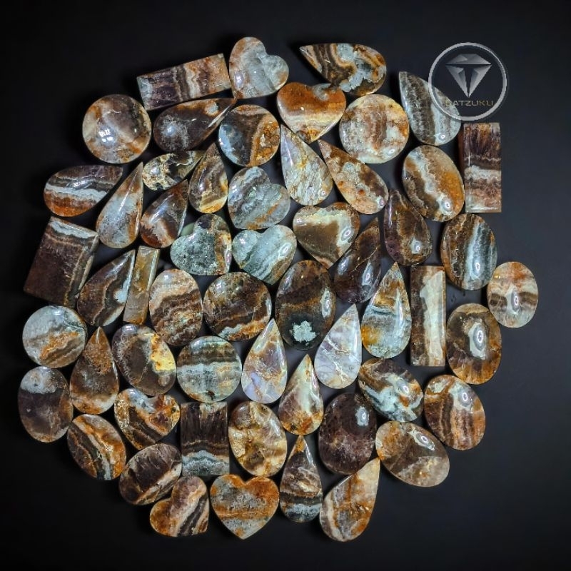 BATZUKU | Chevron Amethyst | Cabochon Crystal Amethyst