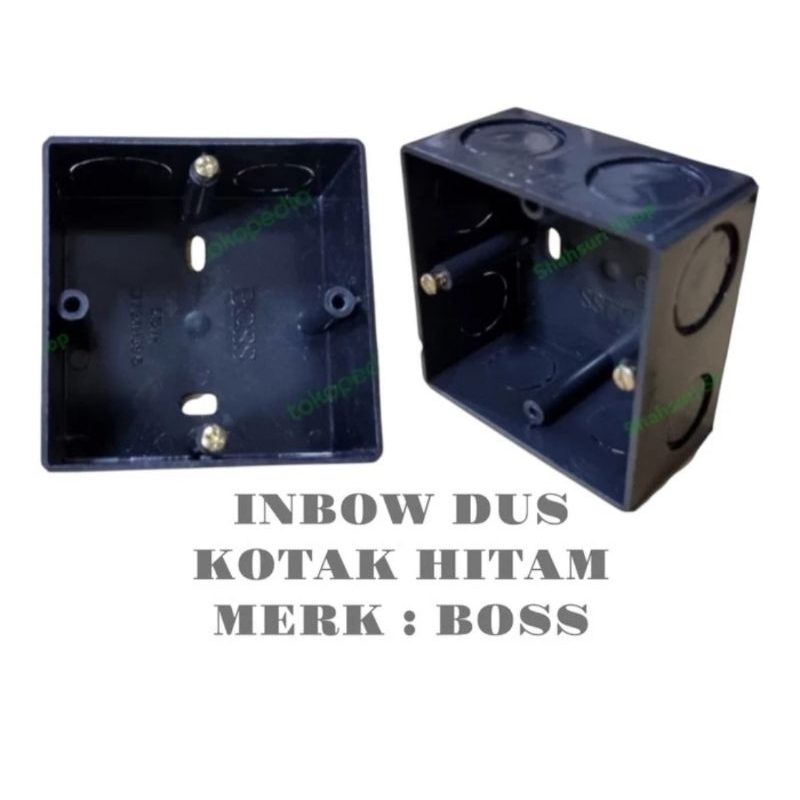 inbow dus kotak Hitam Merk BOSS ib Dus Kotak Boss
