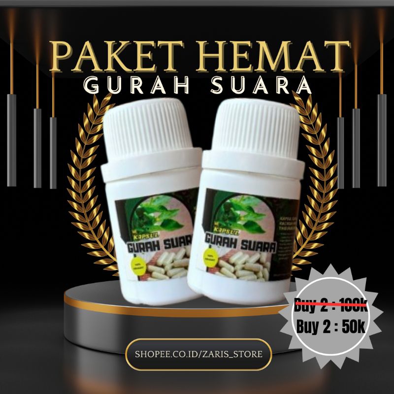 PAKET HEMAT >< KAPSUL GURAH SUARA < _ >
