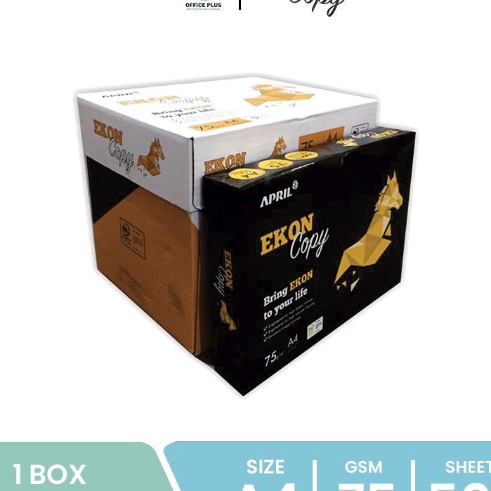 

Terjangkau Ekon Copy Paper Kes HVS A4 75 gsm 1 BOX Instant Sameday