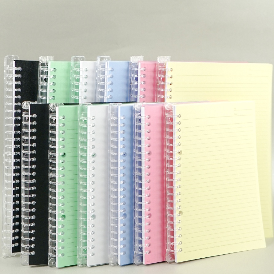 

HJ6 Binder Note Spiral Ring Model Garis Polos Dotted Grid A5 B5 5 Halaman