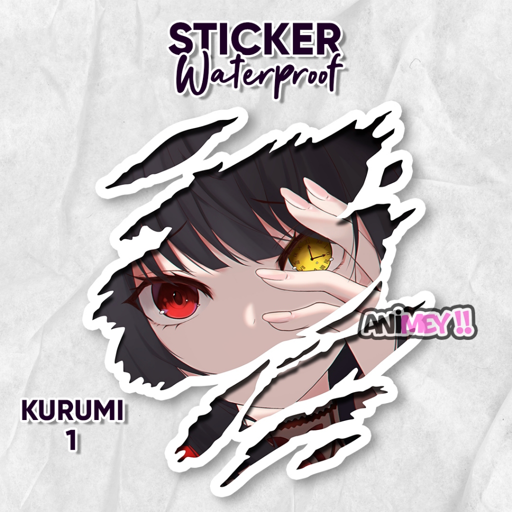 

Stiker Scratch Kurumi Date A Live / Sticker Anime Waterproof