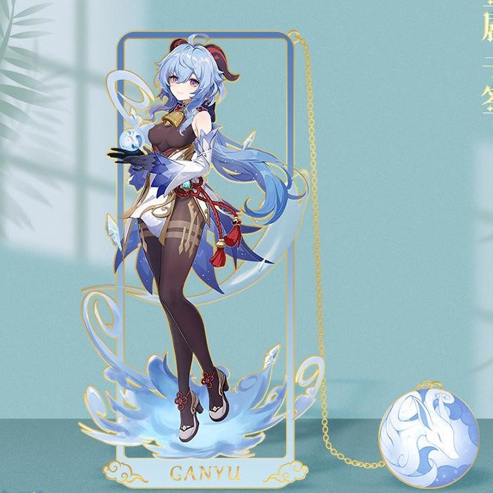 

HJ6 Hiasan Gantungan Pembatas Buku Ganyu Genshin Impact Hh Quality Metal