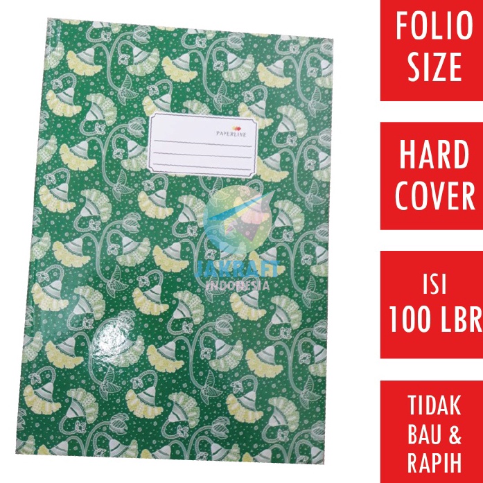 

Promo 1 Pcs Buku Tulis Folio Bergaris Hard Cover PAPERisi 1 Lembar F4 Hardcover Akuntansi