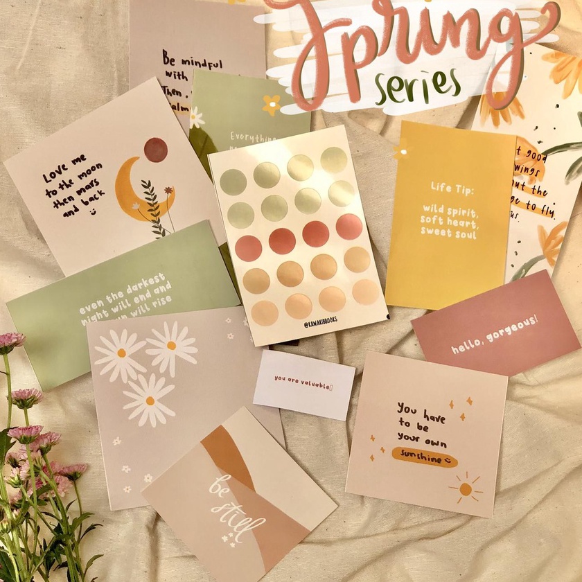 

Boom Spring Series Post Card Aesthetic Wall Decor