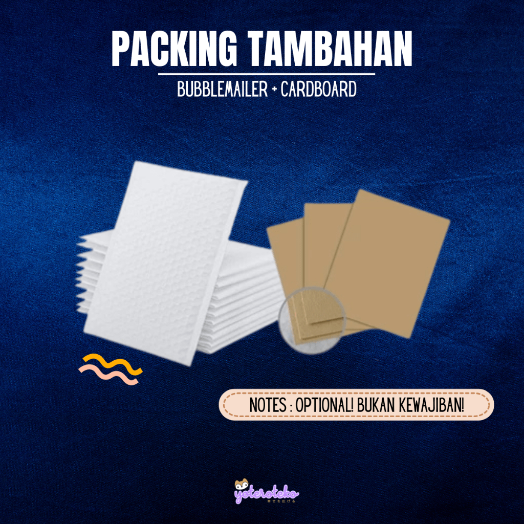 

PACKING TAMBAHAN BUBBLEMAILER + CARDBOARD