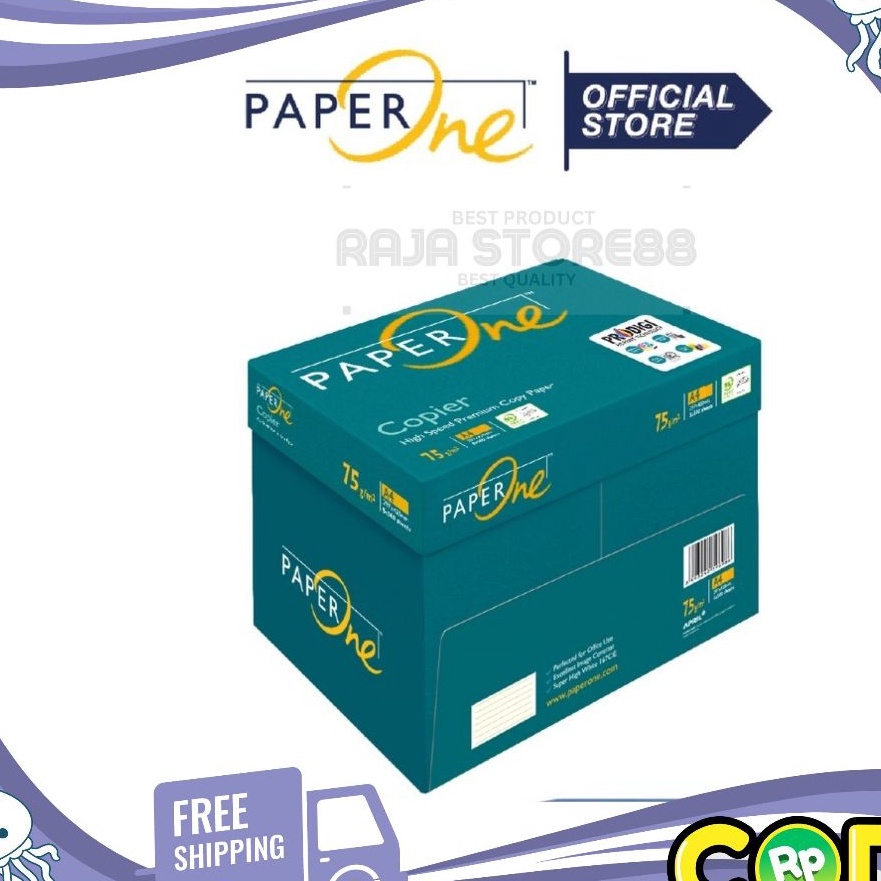 

HJ6 InstantKes HVS Putih A4 75Gr PaperOne 5 Rim
