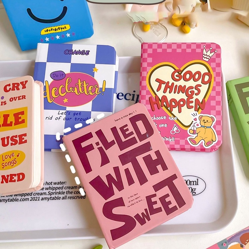 

Ekstra MILOLI 1Pcs BUKU M A7 NOTEPAD FILLED WITH SWEET Diary Buku Tulis Buku Catatan Garis E49