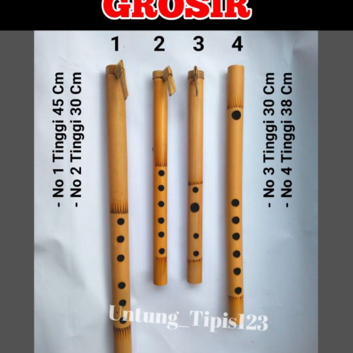 BURUAN SERBU Seruling bambu dangdut suling sunda 6 dan 4 lubang Tradisional