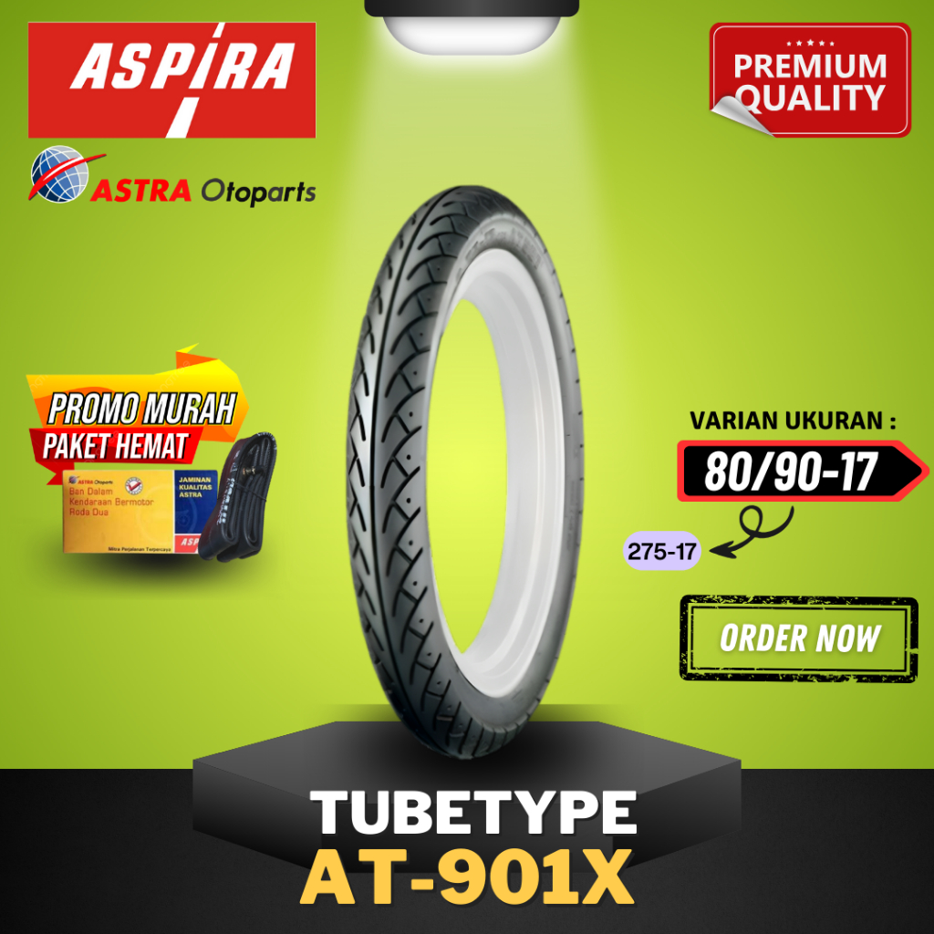 [READY COD] BAN ASPIRA TUBETYPE (NON TUBELESS) AT-901X / AT901 X / BAN LUAR ASPIRA RING 17 275-17 ( 