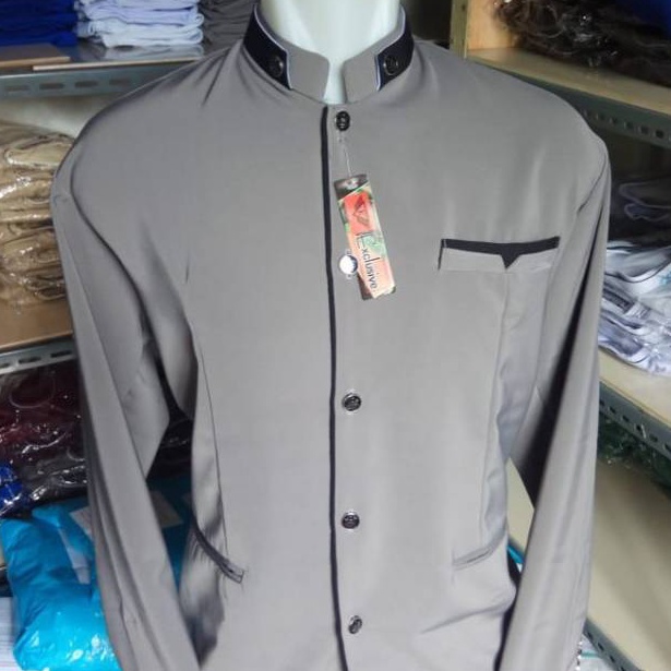 Banyak Dipakai Jasko Jas Koko Lis Polos Kombinasi terlaris Jasko Abu Tua Lis Hitam Putih Kuning Mera