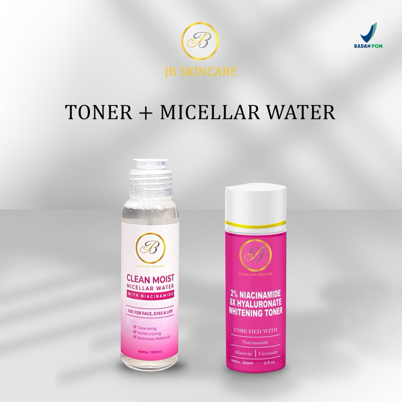 JB Skincare Whitening Face Toner & micellar water with niacinamide