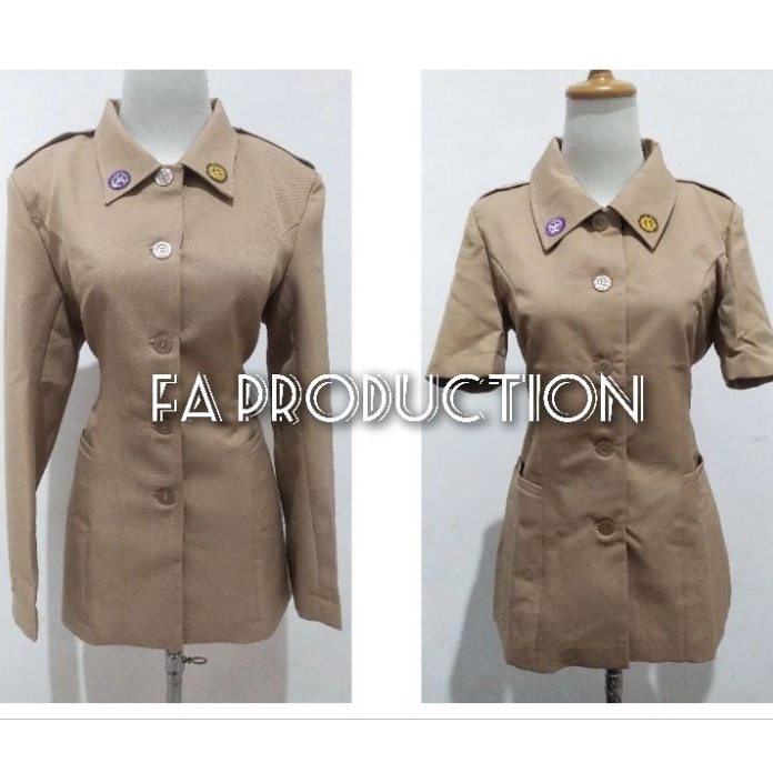 TERBAIK BISA PESAN SESUAI UKURAN BADAN KAMU BLAZER SERAGAM DINAS GURU PRAMUKA BLAZER BAJU DINAS PRAM