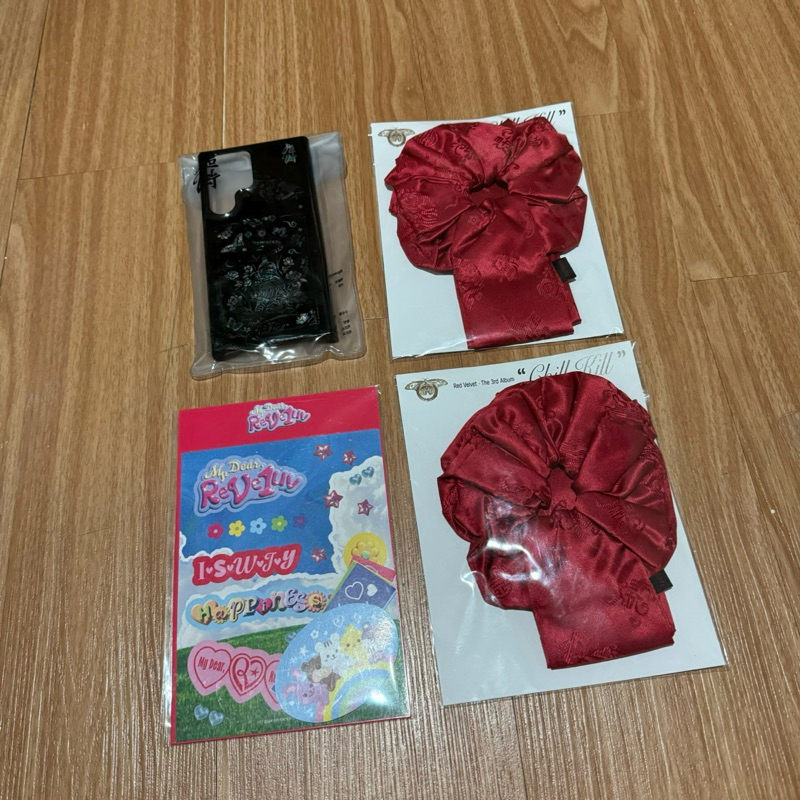 [READY SEALED UNDERPRICE] MD MERCHANDISE RED VELVET SCRUNCHIE PHONE CASE CHILL KILL S23 ULTRA IRENE 