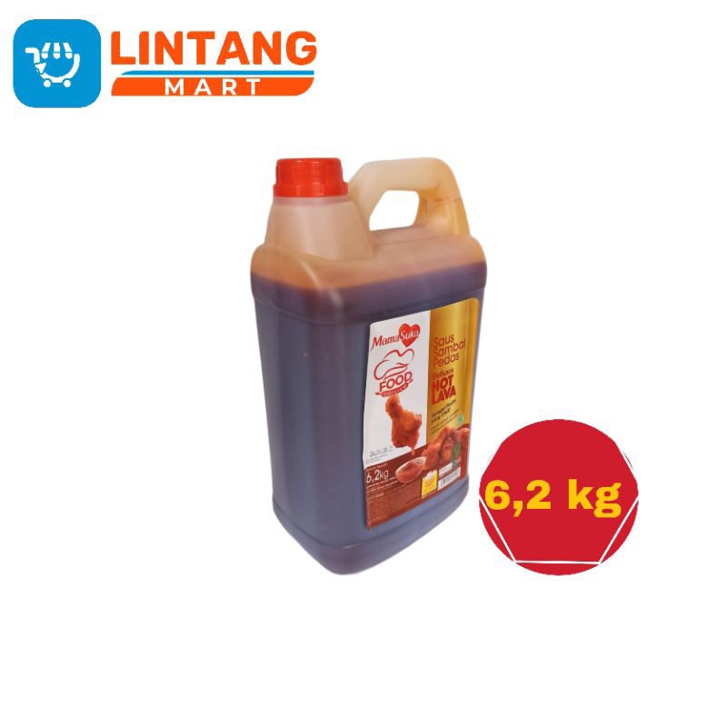 

✨LINTANGMART✨ HOT LAVA / VOLCANO Delisaos Jerigen Saos Sambal Pedas 6,2 kg