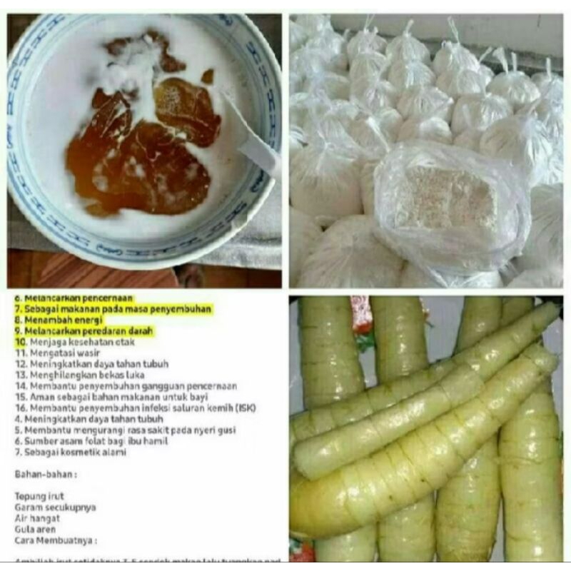 

Promo Tepung Pati Garut 1000gr repack serbaguna asam lambung