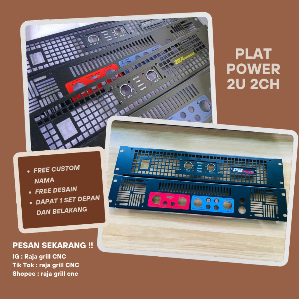 Plat Power 2u 2ch Free Custom Nama