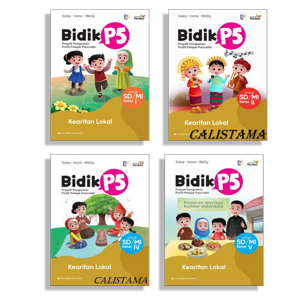 Buku Bidik P5 Kearifal Lokal SD Kelas 1 2 4 5 - Kurikulum Merdeka