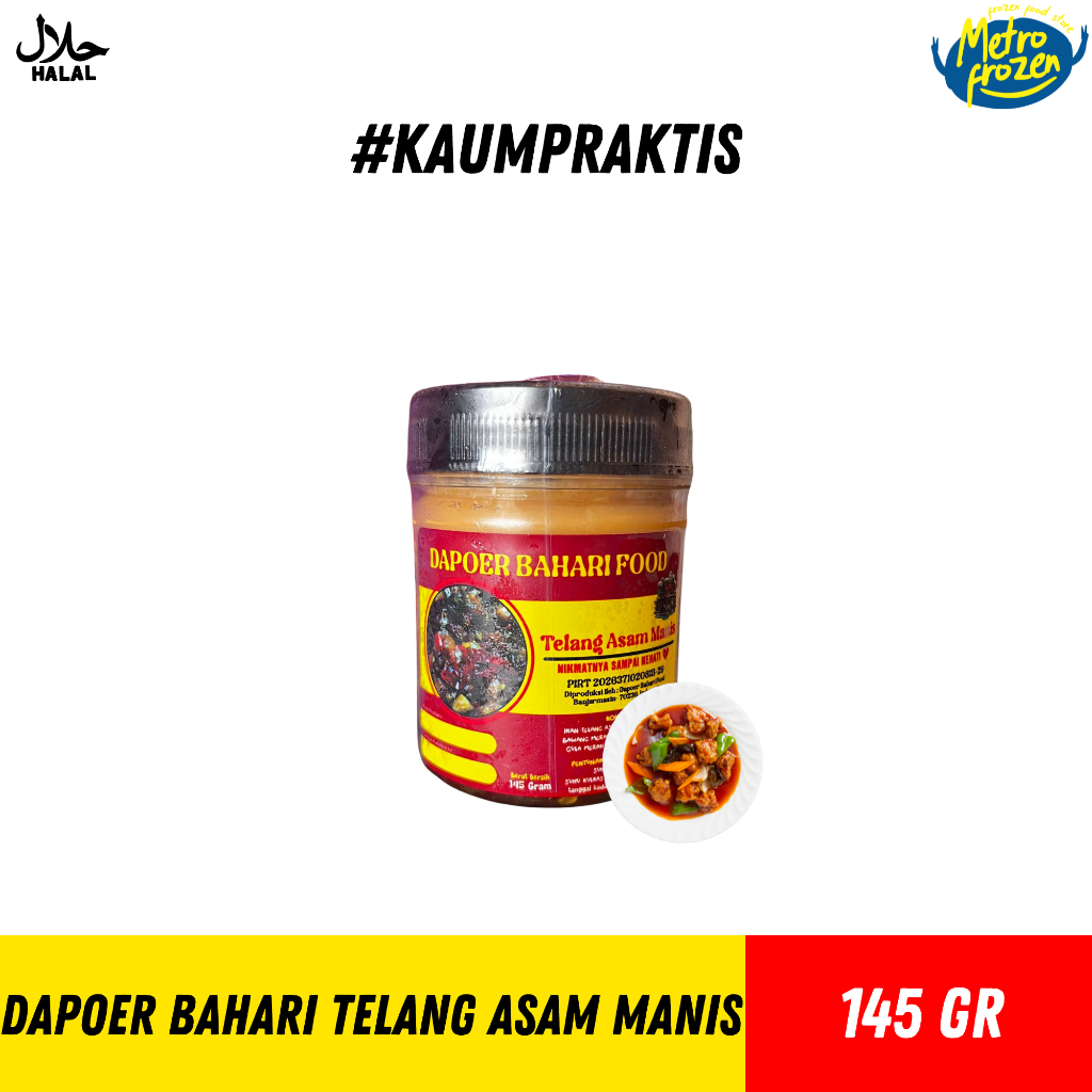 

DAPOER BAHARI Telang Asam Manis 145gr// Baby cumi// Baby cumi instan Banjarmasin