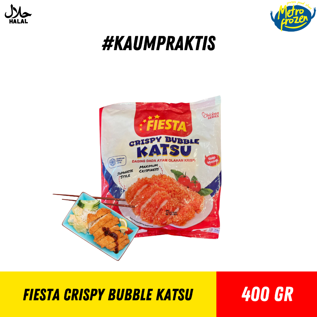 

FIESTA Crispy Bubble Katsu 400gr// katsu krispi// ayam katsu instan Banjarmasin