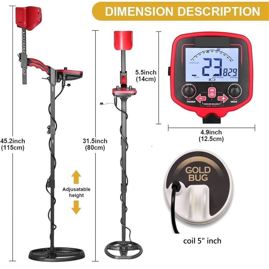 Mycoolcell Original Tianxun Tx850 Pro Sniper Coil 5" Metal Detector Underground Alat Pencari Emas
