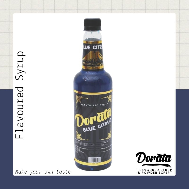 

Dorata Blue Citrus Syrup 750 ml - Sirup Dorata Rasa Blue Curacao Premium