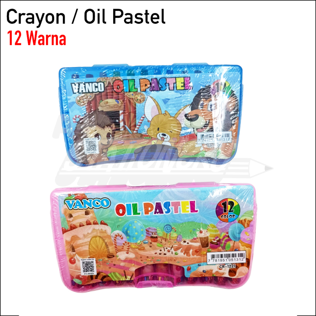 

[A+] Crayon 12 Warna | Oil Pastel 12 Warna | Crayon Murah | Crayon Anak