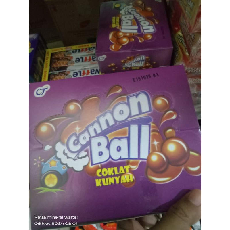 

COKLAT KUNYAH CANNON BALL ISI 24 X5,4G