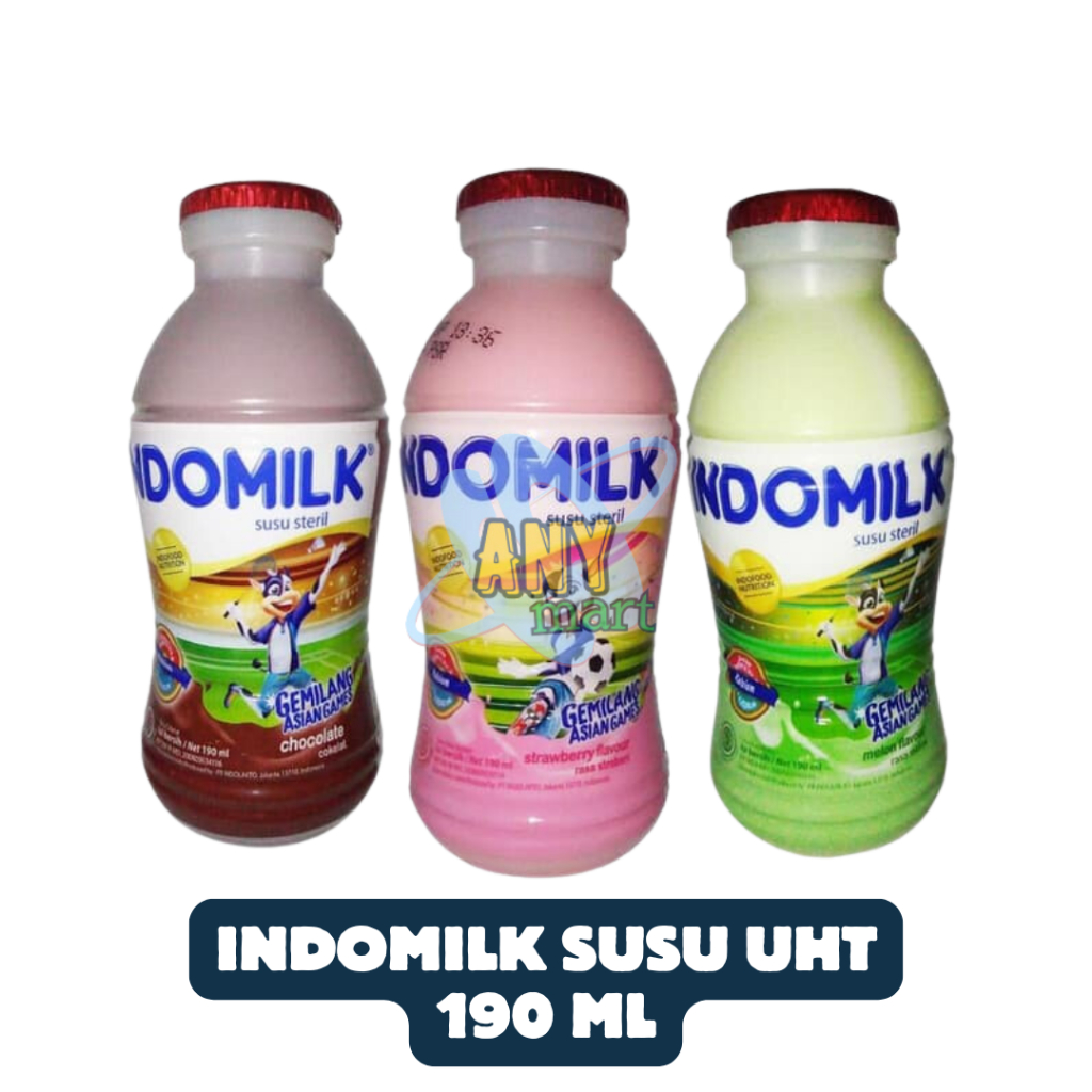 

[3 PCS] Indomilk Botol Susu UHT 190mL