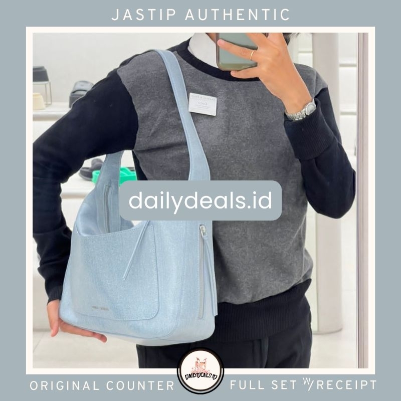 #2-40671678-1 Xylia Hobo - Jast[p] CK ORIGINAL COUNTER DENIM BAG TAS STORE AUTHENTIC ASLI MALL STRUK