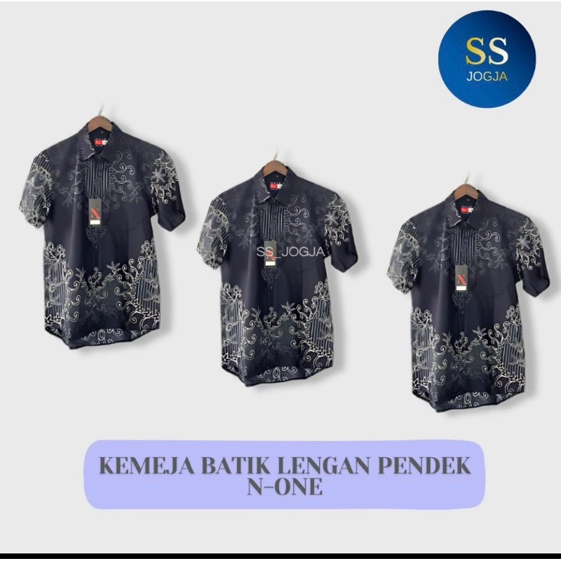 kemeja batik lengan pendek N-ONE