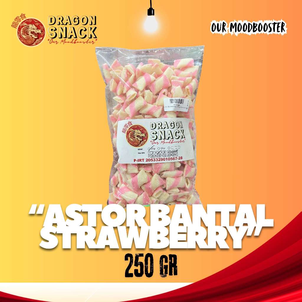 

ASTOR BANTAL STRAWBERRY 250GR (DRAGON SNACK)