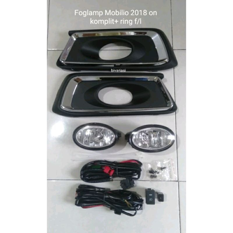 Fog lamp Mobilio 2018 on komplit + Ring Fog Lamp / Lampu Kabut Mobilio 2018 on / Fog Lamp Mobilio 20