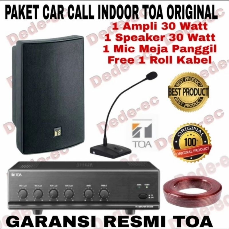 PAKET SPEAKER TOA INDOOR SPEAKER TOA ZS 1030B