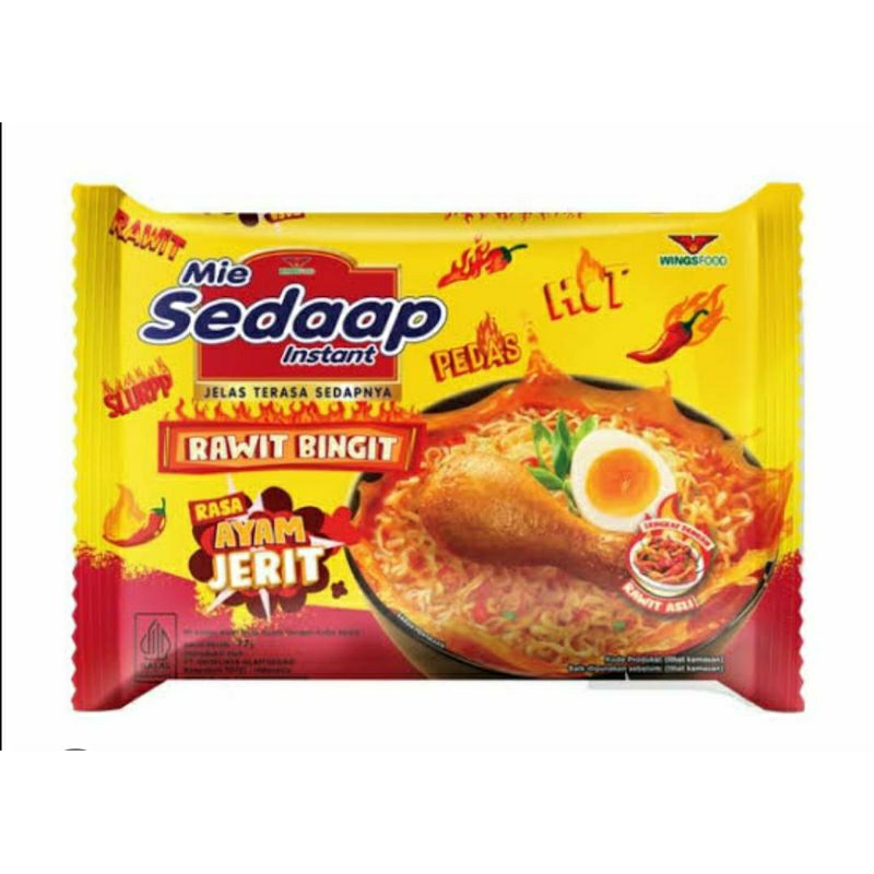 

Mie Sedaap Rawit Bingit Rasa Ayam Jerit
