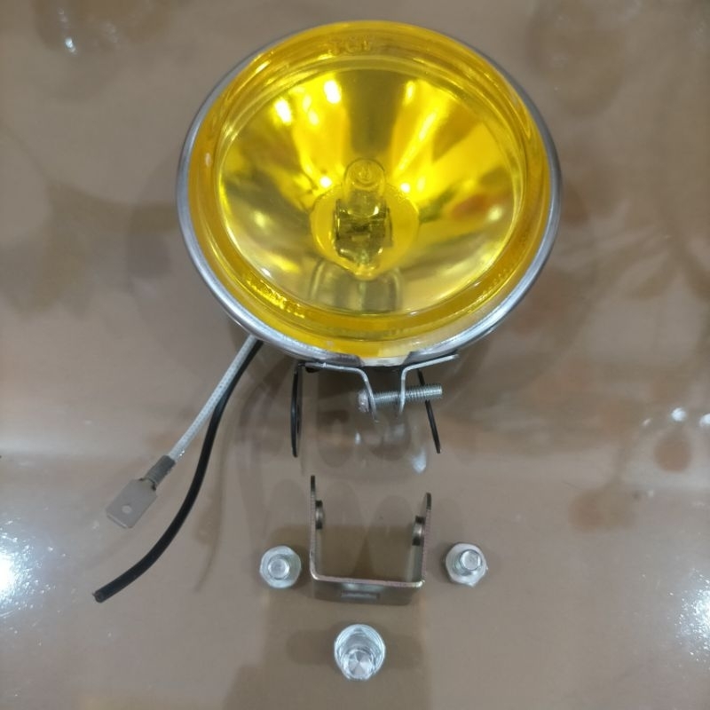 LAMPU KABUT BULAT MOBIL MOTOR TRUK HALOGEN 12-24 VOLT 1 Pcs