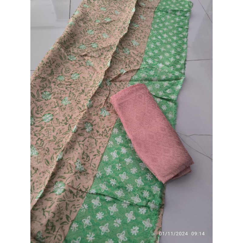 KAIN BATIK CIREBON KHAS TRUSMI BATIK FARIZA BATIK VISCOSE LASEMAN SETELAN VISCOSE POLOS