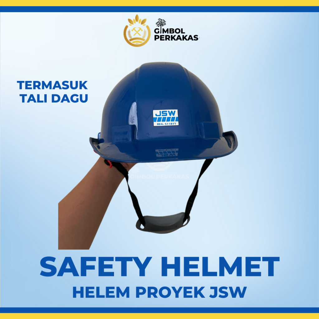 Safety Helmet / Helm Proyek JSW / Topi Proyek JSW / Topi Pelindung Proyek / Pengaman