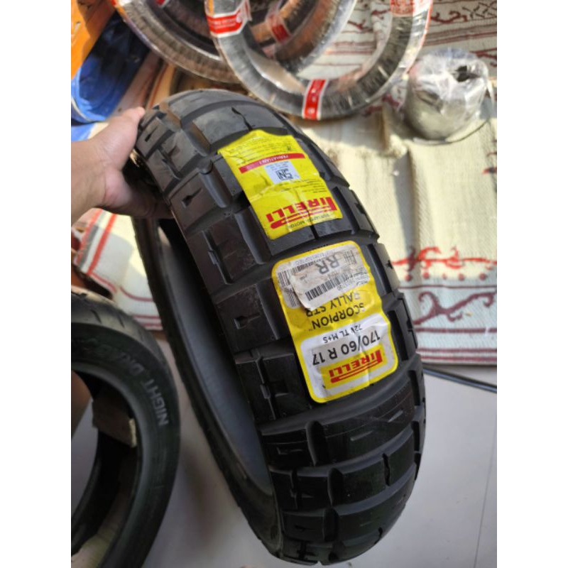 HARGA PROMO BAN PIRELLI 170/60-17 SCORPION RALLY STR TUBELESS 170 60 RING 17 NEW OLD STOK