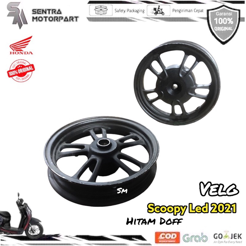 Velg pelek racing sepasang scoopy fi injeksi 2021 scoopy prestige hitam original