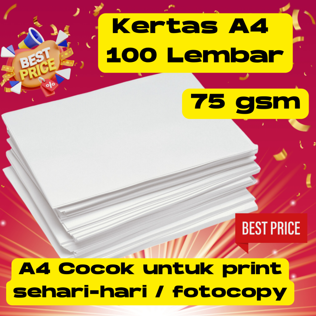 

Kertas A4 / Kertas Print / Kertas Label Online Shop 100 Lembar