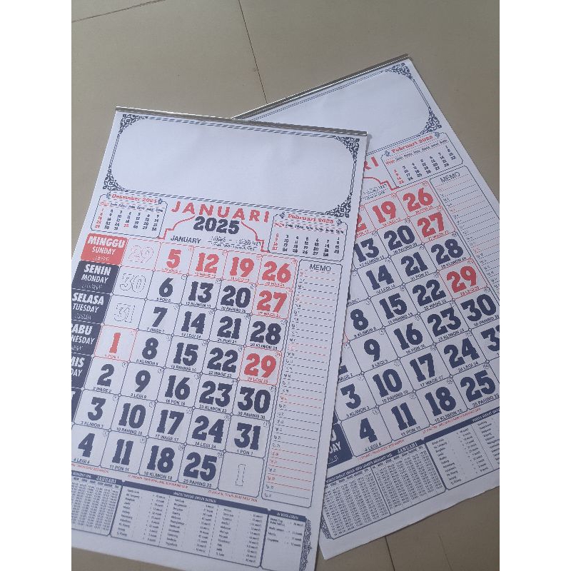 

KALENDER 2025 - KALENDER MEDIUM UKURAN 32X48 CM - KALENDER 2025 / JADWAL SHOLAT TAHUN 2025 / KALENDER (MJ)