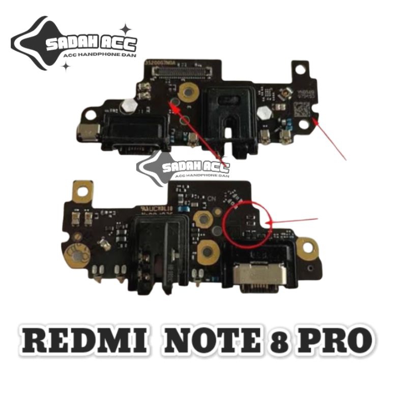 BOARD KONEKTOR/PAPAN CHARGER PCB REDMI NOTE 8 PRO ORIGINAL