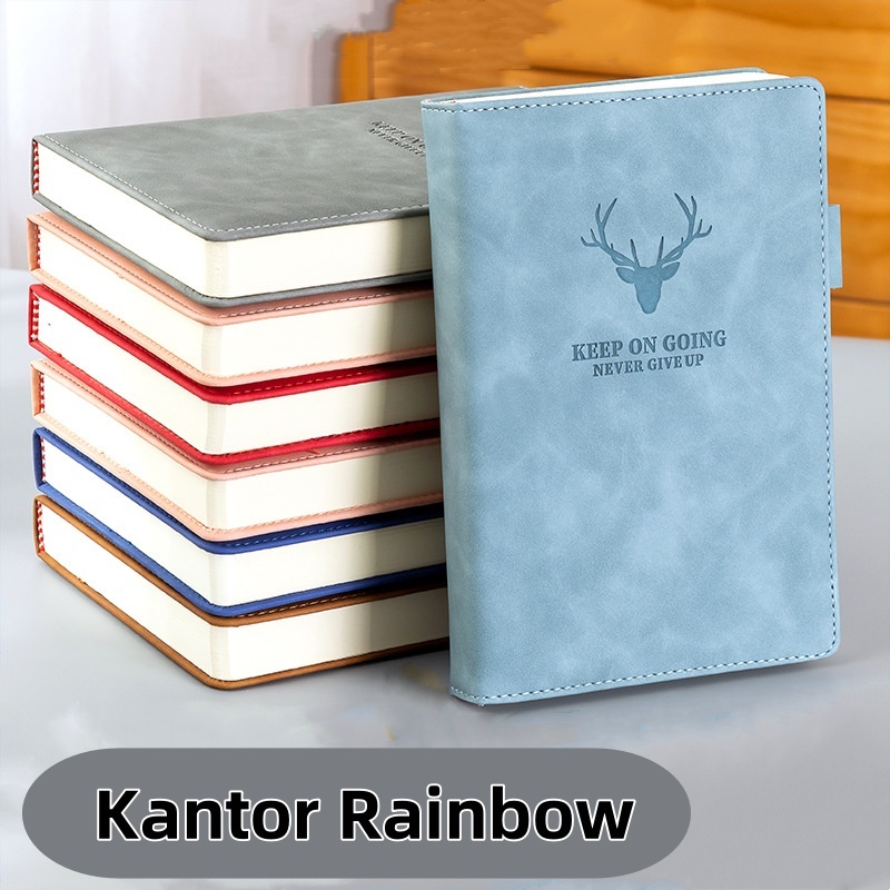 

Buku catatan, notepad, agenda rapat, catatan kerja, buku rencana kerja A5 dengan sampul kulit, cocok untuk bisnis harian, kantor, dan kuliah