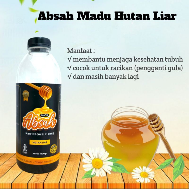 

Madu Asli Murni 100% Madu Absah Natural Raw Honey