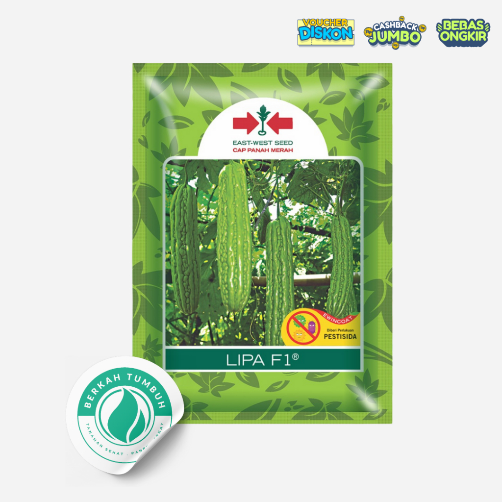 BENIH BIBIT PARE LIPA F1 ISI 100 BUTIR CAP PANAH MERAH
