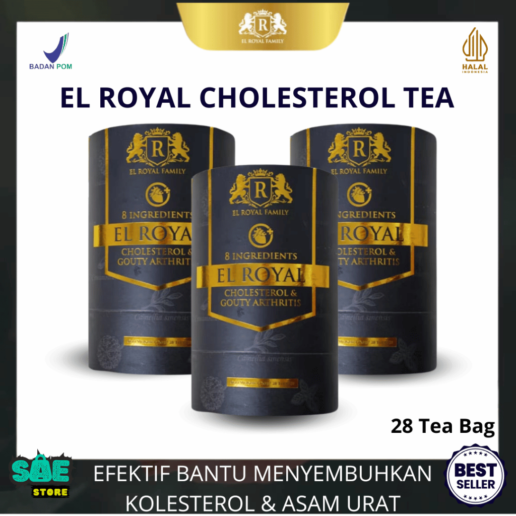 

EL ROYAL CHOLESTEROL - Teh Herbal Efektif Bantu Menyembuhkan Kolesterol & Asam Urat