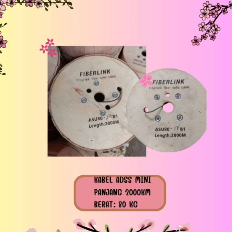 Kabel Fiber Optik ADSS MINI 12core 24core Fiberlink